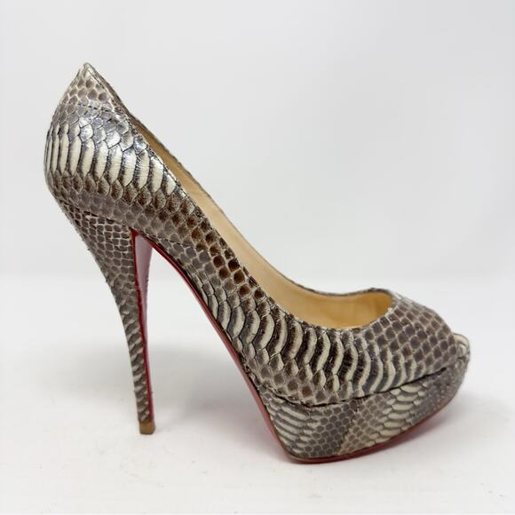 Christian Louboutin Peep Toe Platform Heels  EU 36.5 - Picture 7 of 11